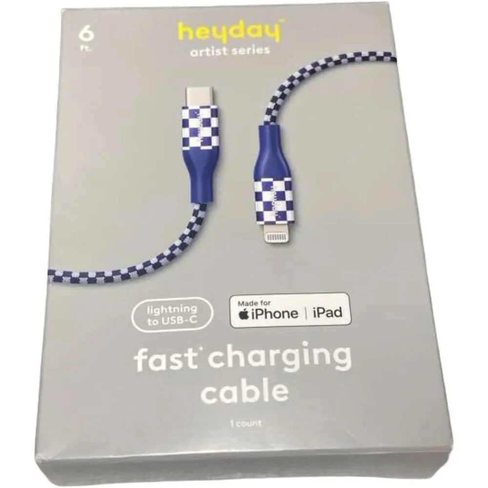 6ft USB-C to Lightning Cable heyday by Marvin Chang MFi Certified Fast Charge